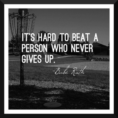 

Spirit Of Sports - Motivational Quote - Never Give Up - Babe Ruth - A3 Size Framed Poster Paper Print(17 inch X 12 inch)