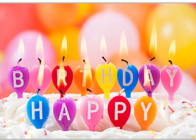 

Posterhouzz Happy Birthday Candels Paper Print(12 inch X 18 inch, Rolled)