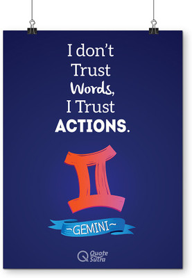 

Gemini Quote A3 Poster by QuoteSutra Paper Print(18 inch X 12 inch, Rolled)