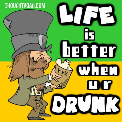 

Life Is Better When Ur Drunk Paper Print(12 inch X 12 inch, Rolled)