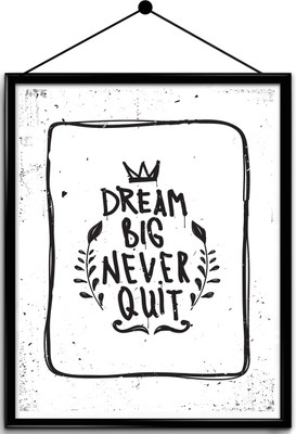Motivational quote framed posters Paper Print(16.5 inch X 13.7 inch, Framed)