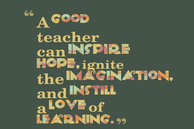 

Posterhouzz A Good Teacher Poster Fine Art Print(12 inch X 18 inch, Rolled)