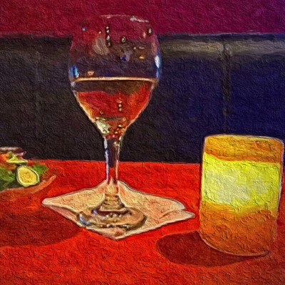 

Candle And Wine - Medium Size Ready To Frame Rolled Digital Art Print On Photographic Paper(18 inch X 18 inch, Rolled)
