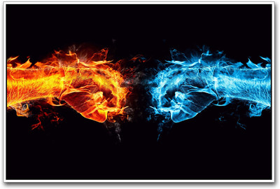 

Fists of Fire and Water Paper Print(12 inch X 18 inch)
