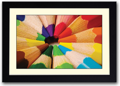 

Colorful Pencils Fine Art Print(14 inch X 20 inch, Framed)