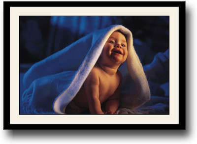 

Happy and Cute Baby Fine Art Print(10 inch X 14 inch, Framed)