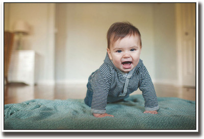 

Cute baby on bed Fine Art Print(12 inch X 18 inch, Rolled)