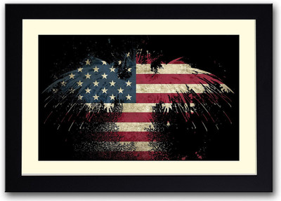 

Eagle flag Fine Art Print(14 inch X 20 inch, Framed)