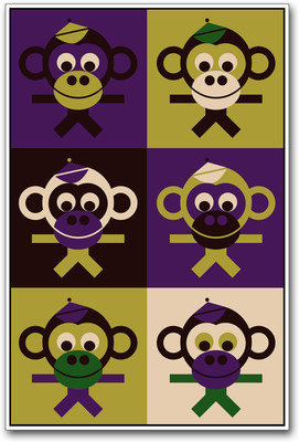 

Colorful Monkeys Photographic Paper(18 inch X 12 inch)