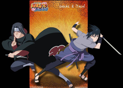Itachi and Sasuke Fine Art Print(12 inch X 18 inch, Rolled)