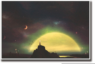 

Posterhouzz Lighthouse on cliff Fine Art Print(12 inch X 18 inch, Rolled)