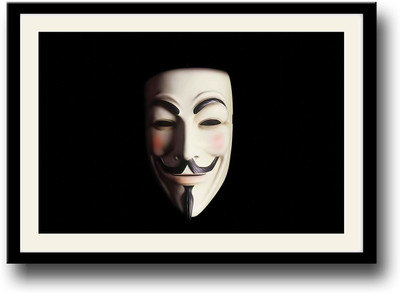 

Amazing Anonymous mask Fine Art Print(10 inch X 14 inch, Framed)