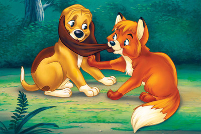 

ESP Creation The Fox And Hound Tod Copper 24x36 Inch Paper Poster Paper Print(36 inch X 24 inch, Rolled)