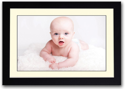

Cute Newborn Looking Fine Art Print(14 inch X 20 inch, Framed)