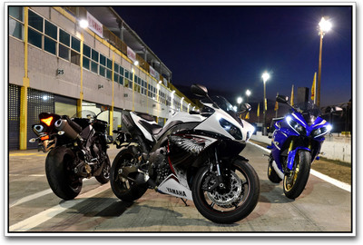 

3 Yamaha Superbikes Paper Print(12 inch X 18 inch)