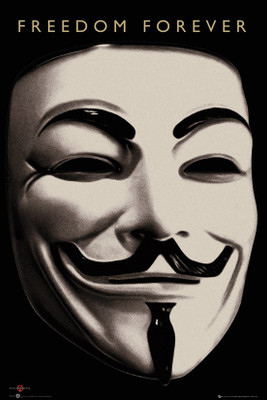 

V For Vendetta Mask Official Paper Print(23 inch X 18 inch, Rolled)