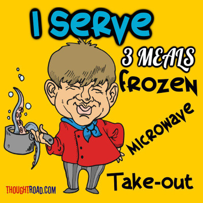 

I Serve 3 Meals Paper Print(12 inch X 12 inch, Rolled)