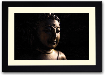 

Silver Buddha Fine Art Print(14 inch X 20 inch, Framed)