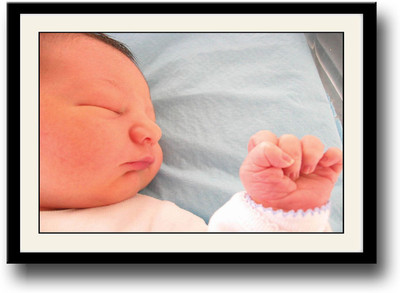 

Baby showing hand Fine Art Print(10 inch X 14 inch, Framed)