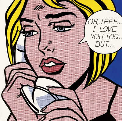 

Love Art by Roy Lichtenstein - Medium Size Ready To Frame Rolled Digital Art Print On Photographic Paper(18 inch X 18 inch, Rolled)