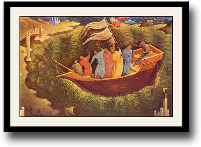 

Vintage ship painting Fine Art Print(10 inch X 14 inch, Framed)