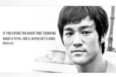 

Quote Bruce Lee 12x18 inches Fine Art Print(12 inch X 18 inch)