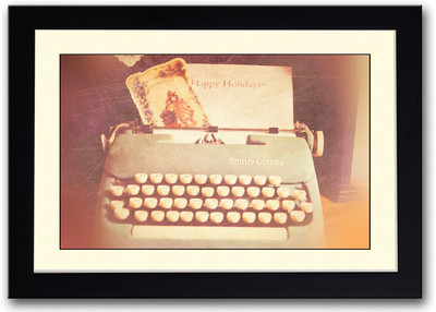 

Vintage Typewriter Old Fine Art Print(14 inch X 20 inch, Framed)
