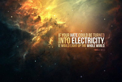 

Posterhouzz If Your Hate Could Be Turned Into Electricity - Nicola Tesla Quote - Motivational Poster Paper Print(12 inch X 18 inch, Rolled)