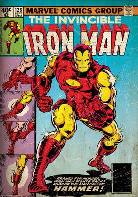

Iron Man hammer poster (Officially Licensed) Paper Print(18 inch X 12 inch, Rolled)