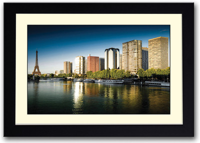 Paris View Fine Art Print(14 inch X 20 inch, Framed)