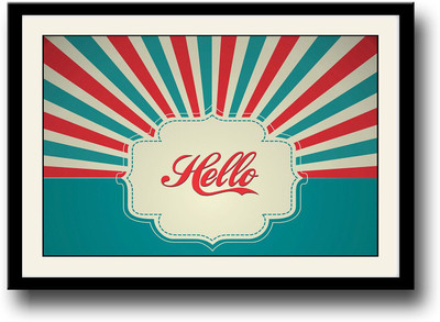 

Retro hello Fine Art Print(10 inch X 14 inch, Framed)