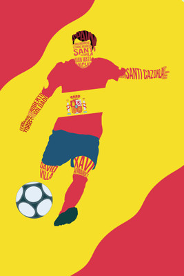 6% OFF on Spain FIFA Legends Photographic Paper(24 inch X 16 inch)