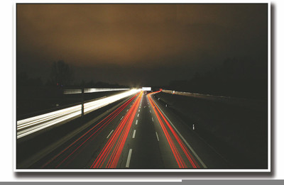

Posterhouzz Highway lights Fine Art Print(12 inch X 18 inch, Rolled)
