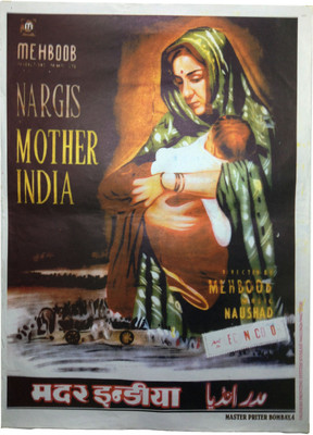 

Vintage Bollywood Original Reprinted Mother India Large Poster Paper Print(30 inch X 20 inch, Rolled)