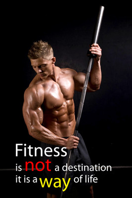 

Always be Fit Motivational Quote Poster Paper Print(18 inch X 12 inch, Rolled)