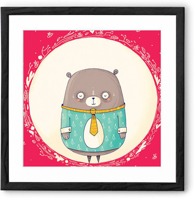 

Circle Bear Fine Art Print(24 inch X 24 inch, Framed)