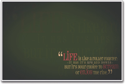 

Life Is Like A Roller Coaster Paper Print(12 inch X 18 inch)