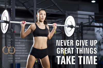 

Never Give Up Motivational Gym Poster Paper Print(12 inch X 18 inch, Rolled)