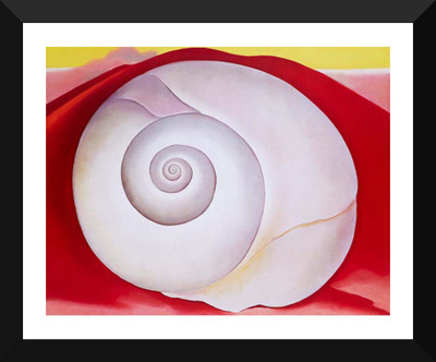 

Tallenge Modern Masters Collection - White Shell With Red By Georgia O'Keeffe - Premium Quality A3 Size Framed Poster Paper Print(17 inch X 12 inch, Framed)