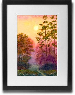 

Shaildha's Water Colour Painting Print of Dense Forest Fine Art Print(11 inch X 9 inch)