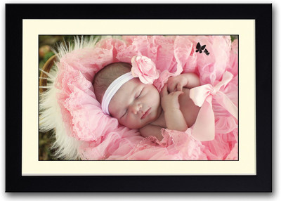 

Baby Sleeping In Pink Dress Fine Art Print(14 inch X 20 inch, Framed)