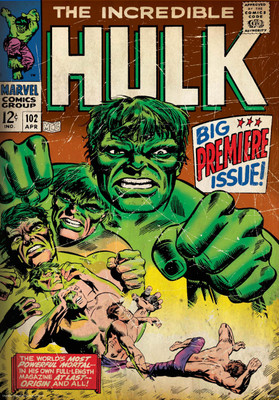 

Hulk- big premiere poster (Officially Licensed) Paper Print(24 inch X 16 inch, Rolled)