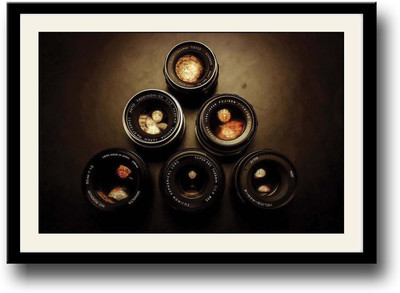 

Camera Lenses Fine Art Print(10 inch X 14 inch, Framed)