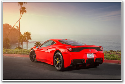 

Red Ferrari Inpired Paper Print(12 inch X 18 inch)