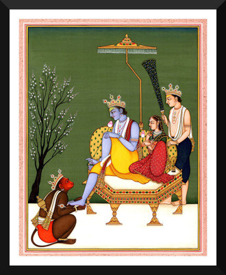 

Tallenge - Sita Ram And Lakshman with Hanuman - Vintage Painting - Medium Size Ready-to-hang Framed Art Print On - Medium Size Framed Art Print On Photographic Paper(14 inch X 18 inch, Framed)