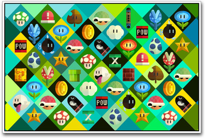 

Video Games Design Paper Print(12 inch X 18 inch)
