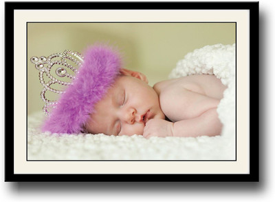 

Baby with purple crown Fine Art Print(10 inch X 14 inch, Framed)