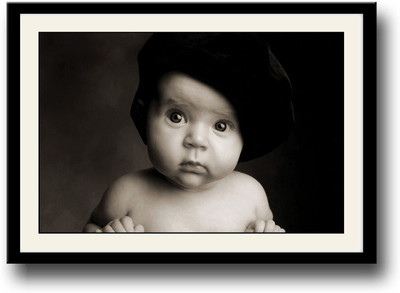 

Cute baby b&w Fine Art Print(10 inch X 14 inch, Framed)