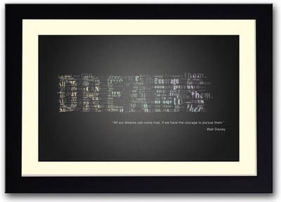 

Dreams motivational Fine Art Print(14 inch X 20 inch, Framed)