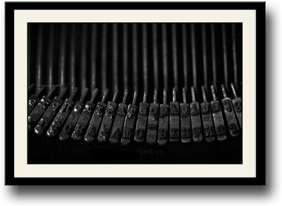 

Typewriter letters Fine Art Print(10 inch X 14 inch, Framed)